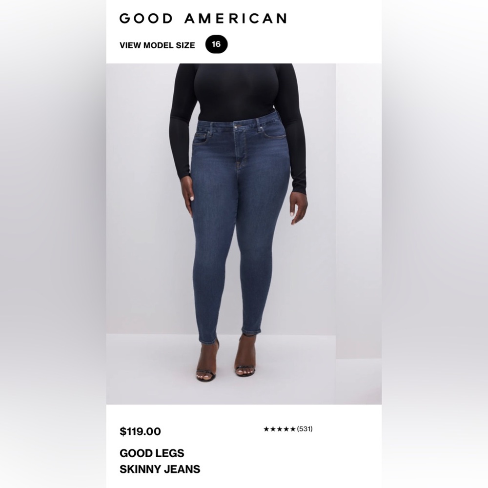 NWT Good American Good Legs Skinny Jeans